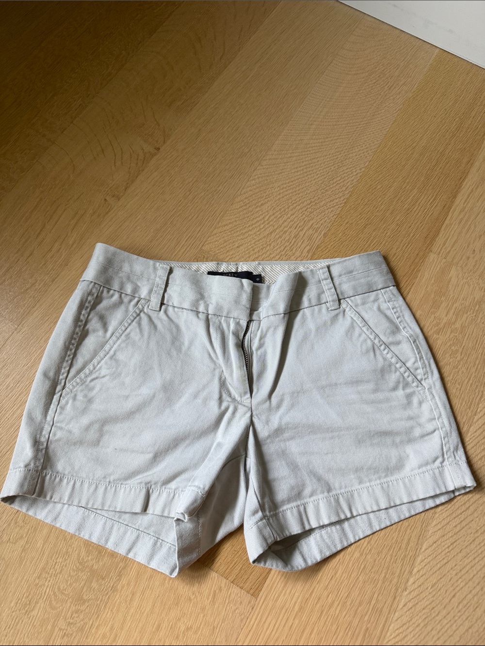 J. Crew Light Beige Cotton Chino Shorts